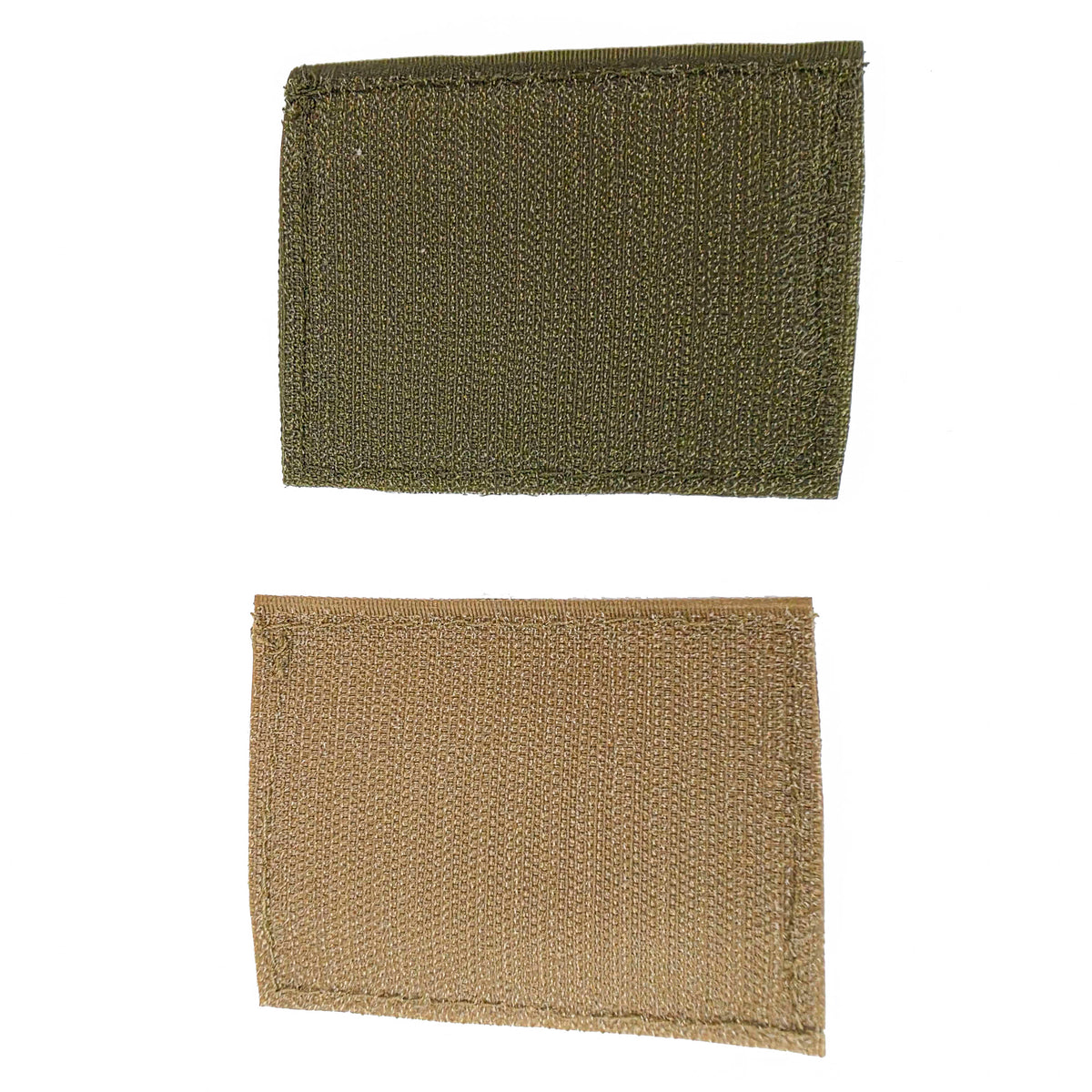 Velcro backing on the tan and green BFly 4-round holders