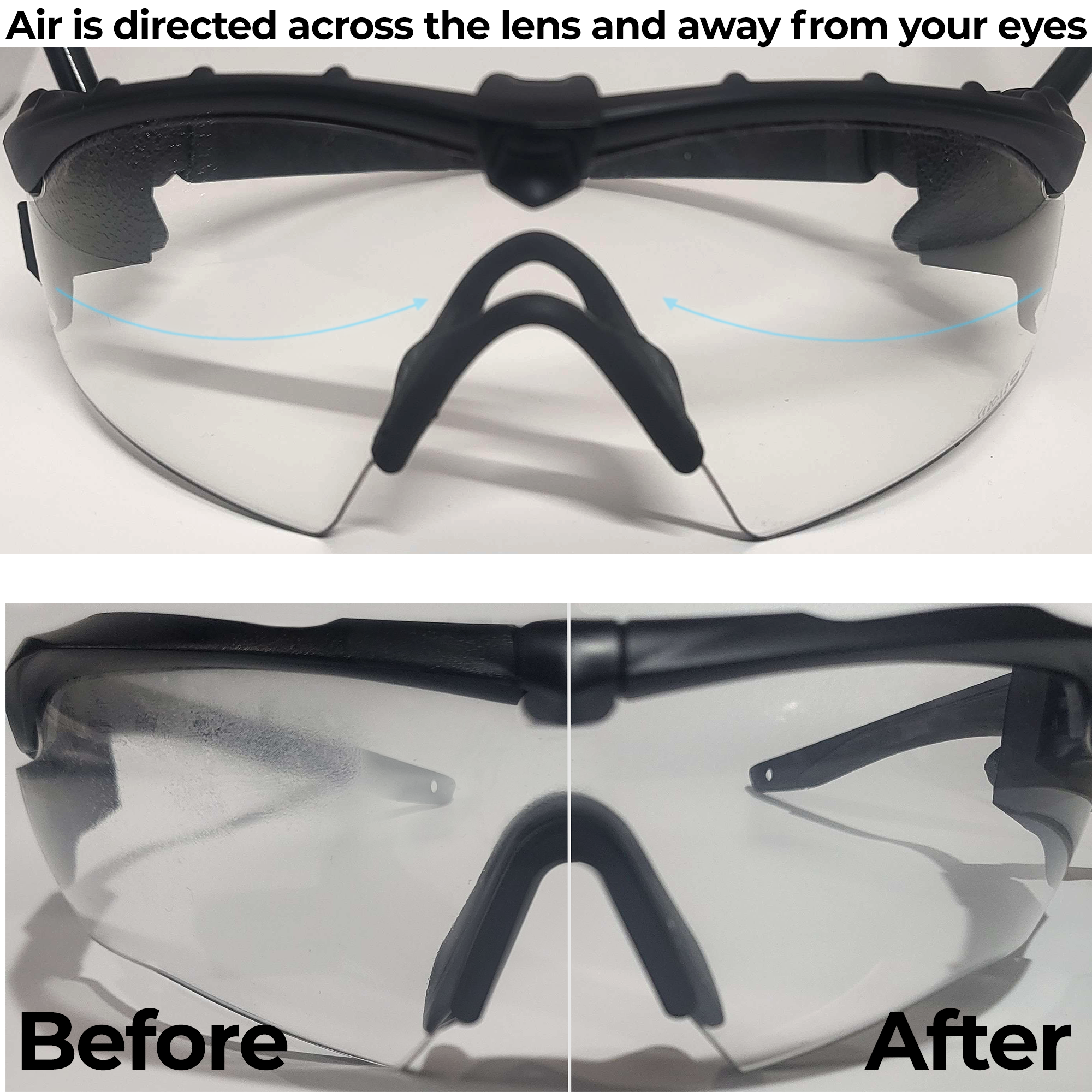 Antifog Adapter for ESS Crossbow Suppressor Ballistic Glasses | Clearflow