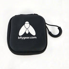 BFly Accessory Case, compact zippered EVA case with BFly Gear logo and clip loop