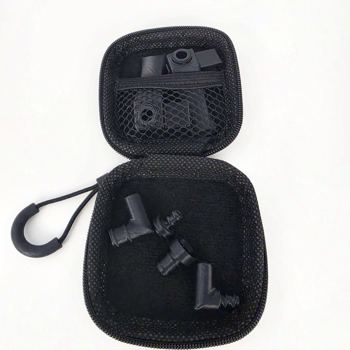 BFly Accessory Case holding spare Clearflow inserts and elbows