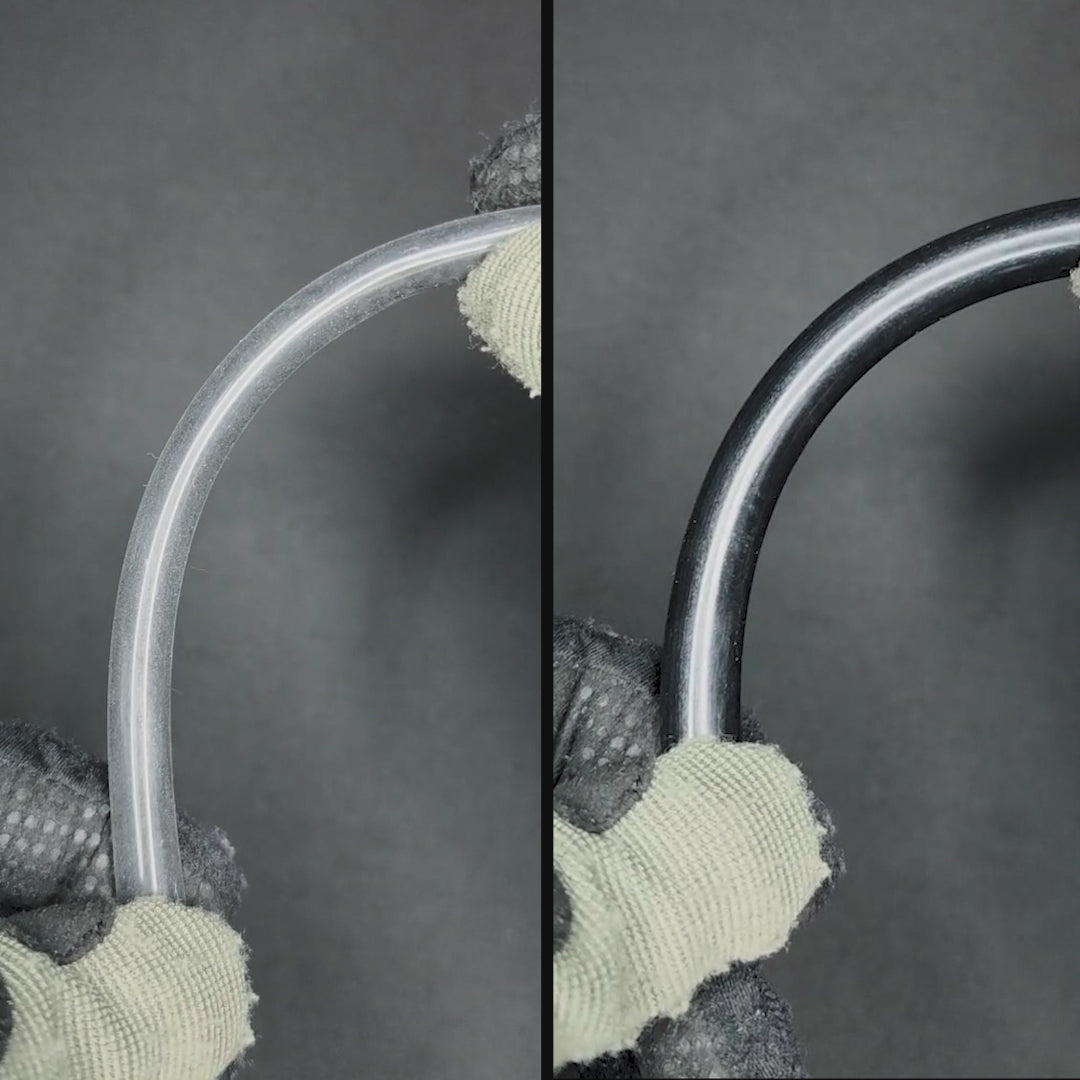 N-Bore tubing is highly kink resistant vs standard Novritsch tubing.